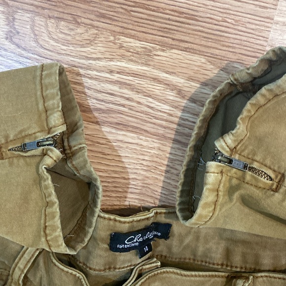 Charlie khaki jeans size 14 - Picture 4 of 10